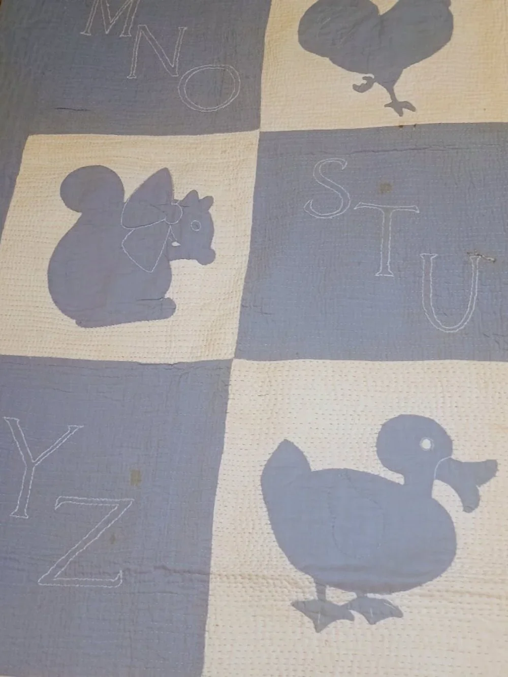 Handstitched antique baby